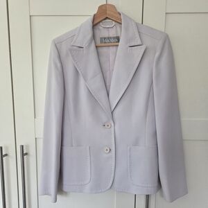 MaxMara Women's Soft Gray Suit Jacket Blazer Sz 6 US